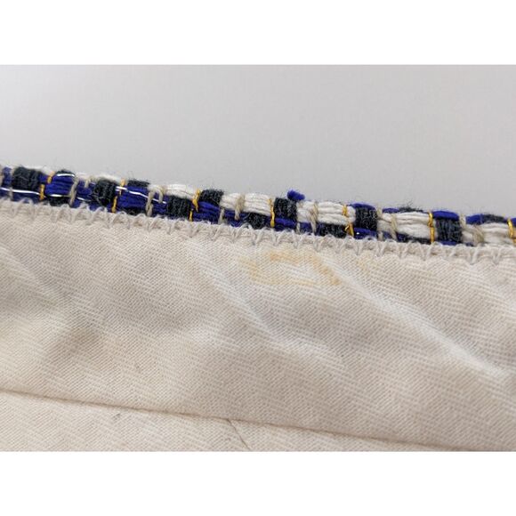 J. Crew Cafe Capri Dress Pants Mid Rise Straight Leg Metallic Tweed Size 6 Blue - Picture 8 of 8